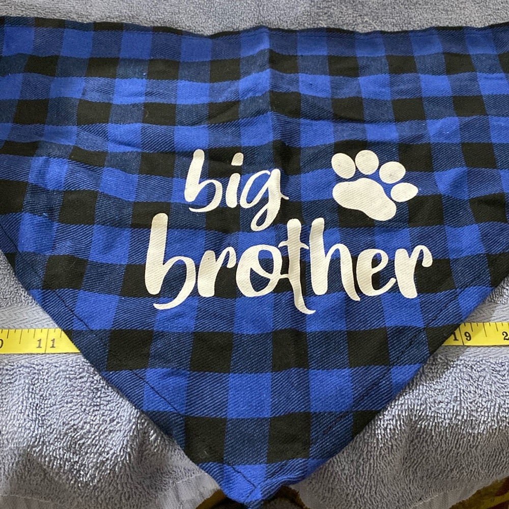 Dog Bandana “Big Brother” NEW WITHOUT TAGS